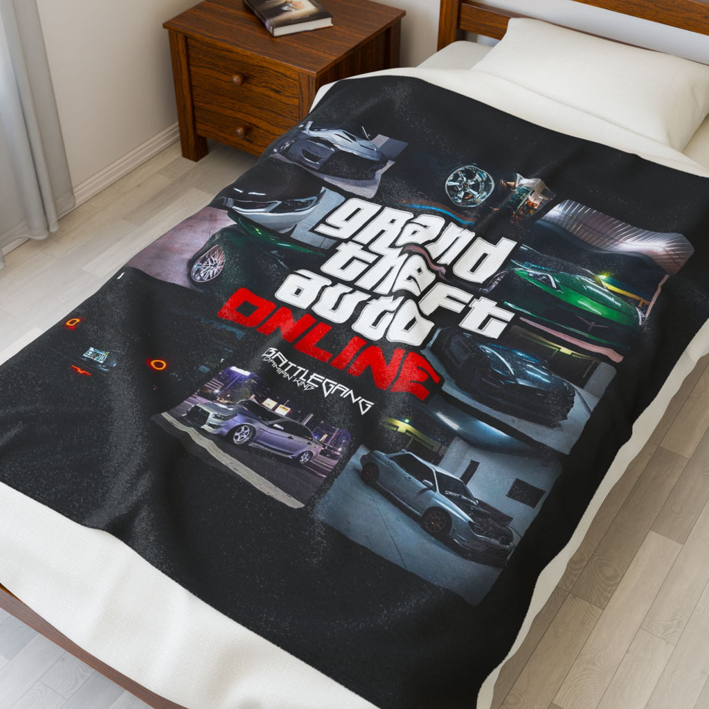 GTA Online Velveteen Plush Blanket - Cozy Gaming Throw for Fans