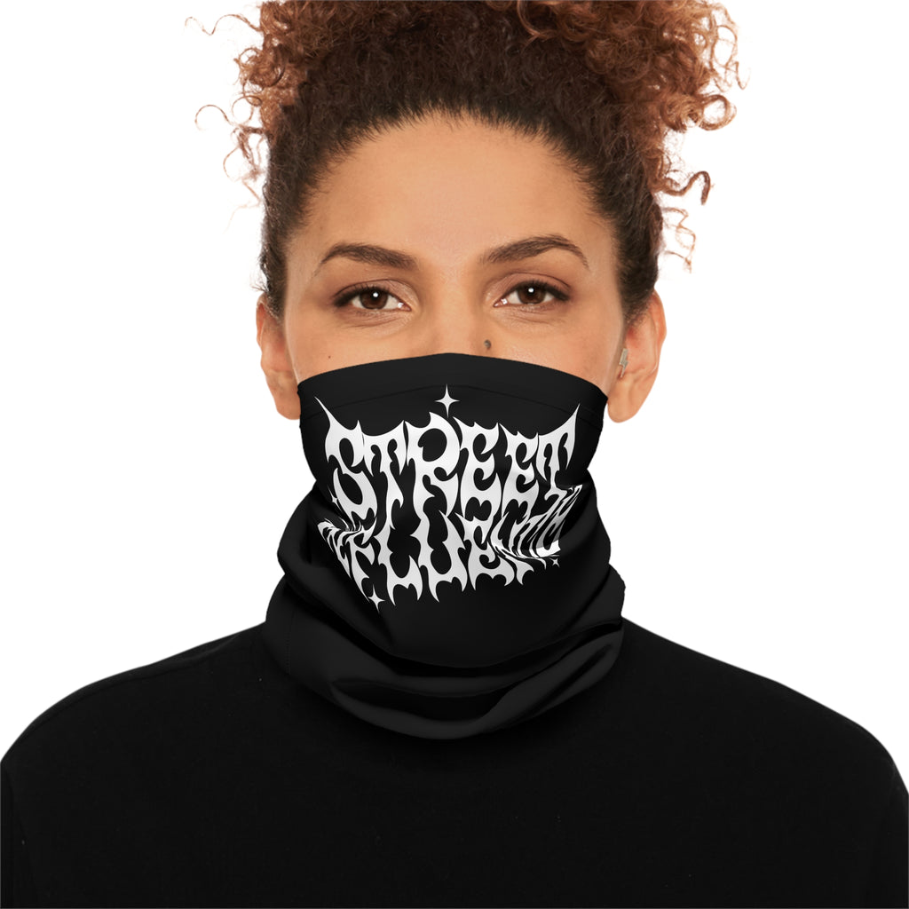 Embroidered Lightweight Neck Gaiter with 'Speed Insistence' Design