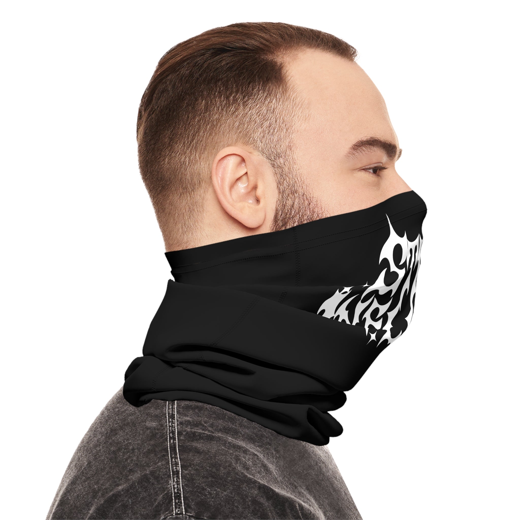 Embroidered Lightweight Neck Gaiter with 'Speed Insistence' Design