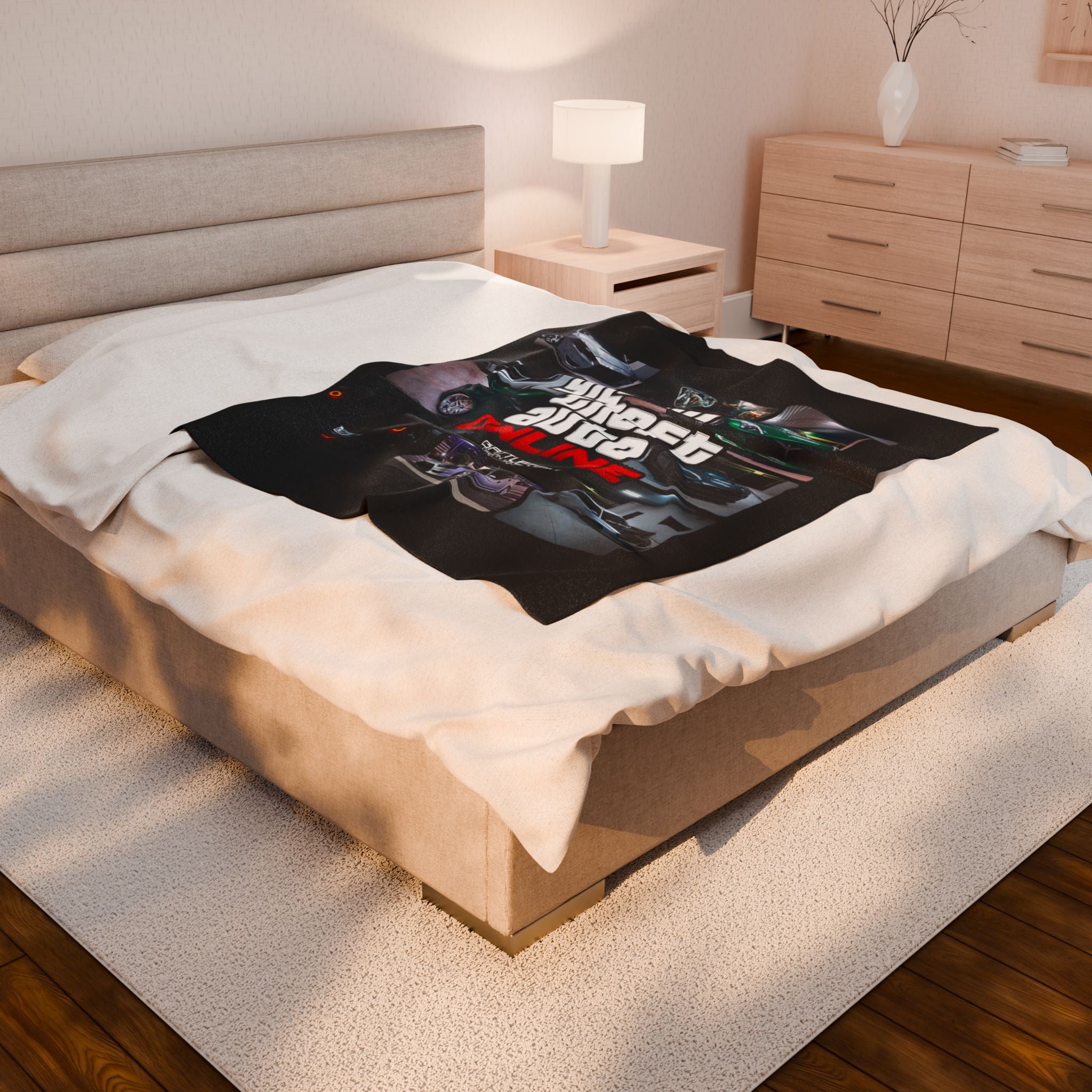 GTA Online Velveteen Plush Blanket - Cozy Gaming Throw for Fans